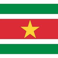 Vlag van Suriname stickers - 10x - 7.5 x 10 cm - Binnen/buiten