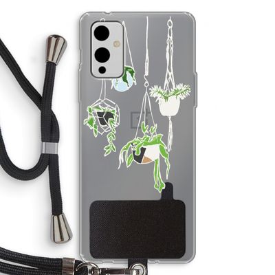 Hang In There: OnePlus 9 Transparant Hoesje met koord