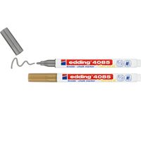 edding 4-4085 krijtmarker blister - goud/zilver - 2 stuks - 1-2mm