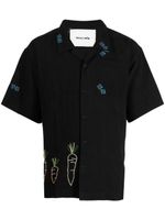 STORY mfg. chemise à motifs brodés - Noir