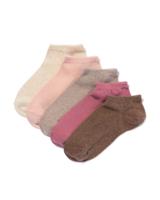 HEMA Dames Enkelsokken Met Katoen - 5 Paar Beige (beige)