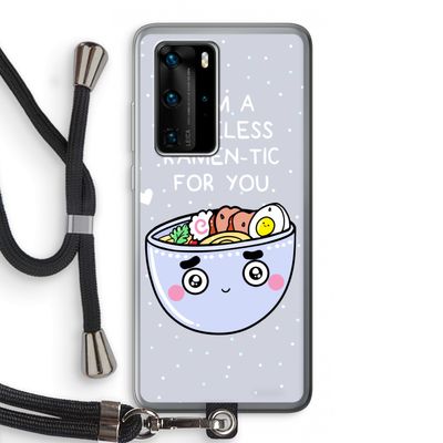 I'm A Hopeless Ramen-Tic For You: Huawei P40 Pro Transparant Hoesje met koord