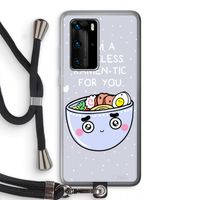 I'm A Hopeless Ramen-Tic For You: Huawei P40 Pro Transparant Hoesje met koord