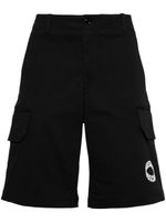 Moschino short cargo à logo imprimé - Noir - thumbnail