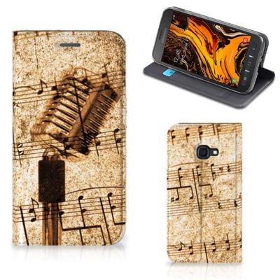 Samsung Galaxy Xcover 4s Stand Case Bladmuziek
