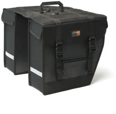 Dubbele fietstas New Looxs Hybride Take Away - zwart - 26 liter
