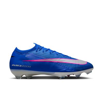 Nike Zoom Mercurial Vapor 16 Elite Gras Voetbalschoenen (FG) Blauw Wit Felroze Nike Zoom Mercurial Vapor 16 Elite Gras Voetbalschoenen (FG) Blauw Wit Felroze