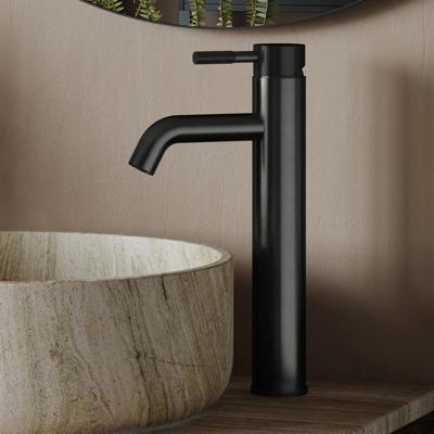 Wastafelkraan SaniClear Plus Curved | Opbouw | Mengkraan | Hoog model | Verouderd ijzer - Gunmetal