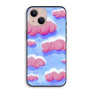 Roze wolken met vogels: iPhone 13 Biologisch afbreekbaar hoesje