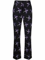 Valentino Garavani pantalon à imprimé Fairy Flowers - Noir