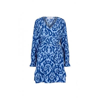 Lofty Manner - Blauw | Dames | Jurk | Blauw | M | regular | Kamst mode