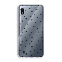 Kleine kattenkopjes: Samsung Galaxy A10 Transparant Hoesje