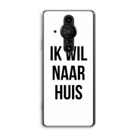 Ik wil naar huis: Sony Xperia Pro-I Transparant Hoesje