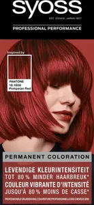 Syoss Permanent Coloration Pantone 18-1658 - Pompeian Red