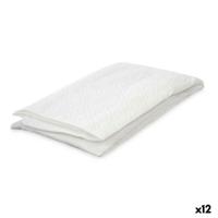 Beschermhoes voor Wasmachine Wit Stof 63 x 58 x 85 cm 22 x 32 x 2,5 cm Gestoffeerd (12 Stuks)