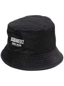 DSQUARED2 bob à logo imprimé - Noir