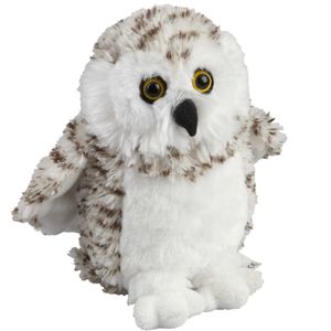 Pluche knuffel dieren Sneeuwuil vogel van 18 cm   -