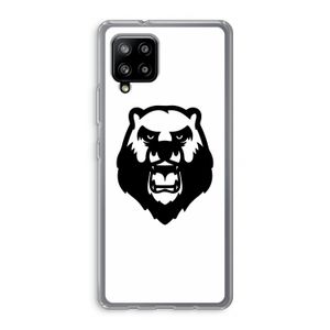 Angry Bear (white): Samsung Galaxy A42 5G Transparant Hoesje