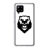 Angry Bear (white): Samsung Galaxy A42 5G Transparant Hoesje