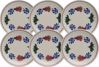 Boerenbont Petit Four Bordjes 11 cm set van 6 stuks