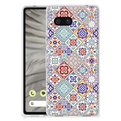 Google Pixel 7A | TPU | Siliconen hoesje | Tiles Color Google Pixel 7A | TPU | Siliconen hoesje | Tiles Color