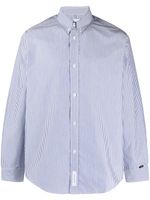 WTAPS chemise rayé à manches longues - Bleu