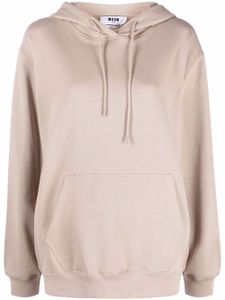 MSGM hoodie à logo imprimé - Tons neutres