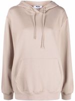 MSGM hoodie à logo imprimé - Tons neutres