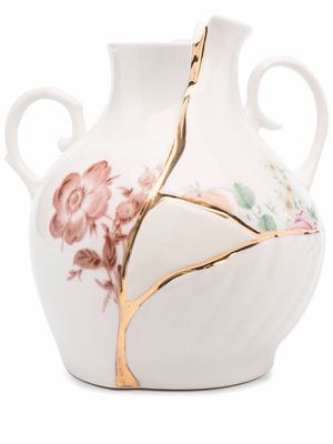 Seletti x Marcantonio Raimondi petit vase Malerba Kintsuji (18 cm x 16 cm) - Blanc