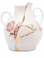 Seletti vase Kintsuji en or 24ct - Blanc