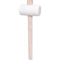 KS Tools 140.1235 Rubberen hamer wit, 500 g