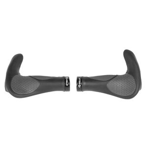 Velo Handvatset m-wave ergogel d3 bar met gelvulling en klem - zwart/grijs