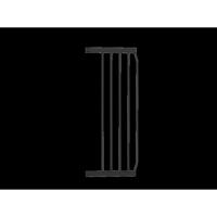 INGENUITY 28 cm zwarte metalen veiligheidspoort verlengaccessoire, compatibel met handsfree openende poorten