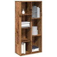Boekenkast 50x25x104 cm oud houtkleurig