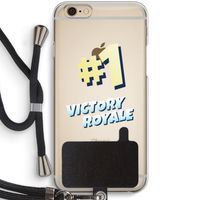 Victory Royale: iPhone 6 / 6S Transparant Hoesje met koord
