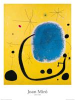Kunstdruk Joan Miro - L&apos;oro dell&apos;Azzurro 60x80cm