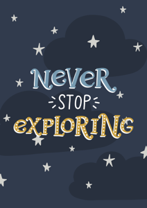 Poster - Never Stop Exploring