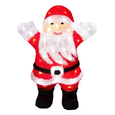Kerstverlichting figuur - kerstman - H40 cm - 50 led lampjes - buiten