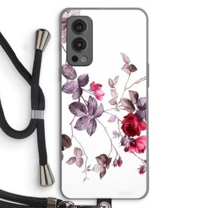 Mooie bloemen: OnePlus Nord 2 5G Transparant Hoesje met koord