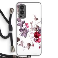 Mooie bloemen: OnePlus Nord 2 5G Transparant Hoesje met koord
