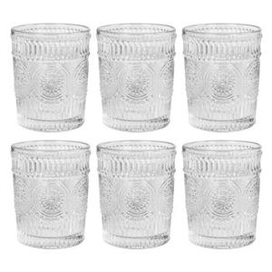 Krumble Waterglas vintage - 260 ml - Set van 6