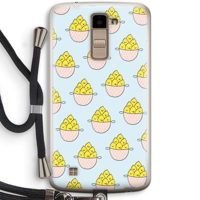 Citroenen: LG K10 (2016) Transparant Hoesje met koord