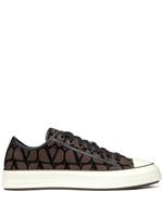 Valentino Garavani baskets Toile Iconographe - Marron - thumbnail