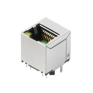 Weidmüller RJ45M R1V 3.3N4Y/G TY 2461070000 Bus, inbouw verticaal Aantal polen (sensoren) 8 Zilver, Zwart 120 stuk(s)