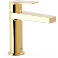 Wastafelkraan Tres Project | Opbouw | Mengkraan | Standaard model | 1-hendel | Rond | 24k Goud glans