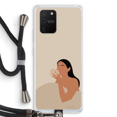 Fresh coffee: Samsung Galaxy S10 Lite Transparant Hoesje met koord