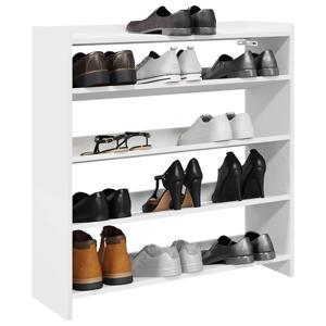VidaXL Schoenenrek 80x25x81 cm bewerkt hout wit