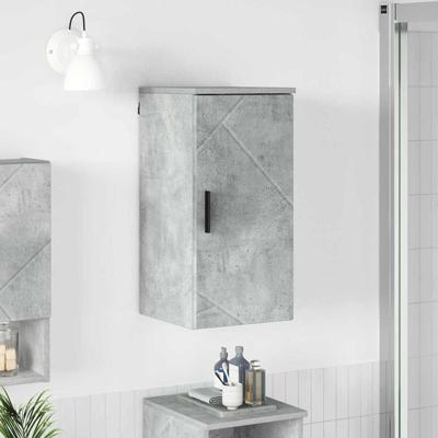 Badkamer Kast Betongrijs 30 x 31.5 x 61 cm Bewerkt hout