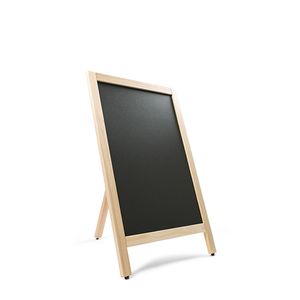 Krijtstoepbord enkel eiken hout 55 x 85 cm