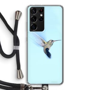 Kolibri: Samsung Galaxy S21 Ultra Transparant Hoesje met koord
